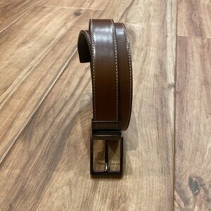 Chaoren Reversible Black/Brown Leather Belt